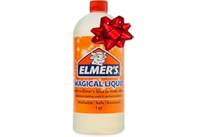 Elmer's Magical Liquid, Slime Activator Solution, Updated Formula for Double Slime Output, Safe and Washable, 1 Quart