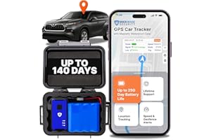 Brickhouse Security GPS Car Tracker - Hidden Tracker for Vehicles - Long Lasting Battery 140-Day LTE GPS Tracking Device for Vehicles with Magnetic Case & Extended Battery - Subscription Required