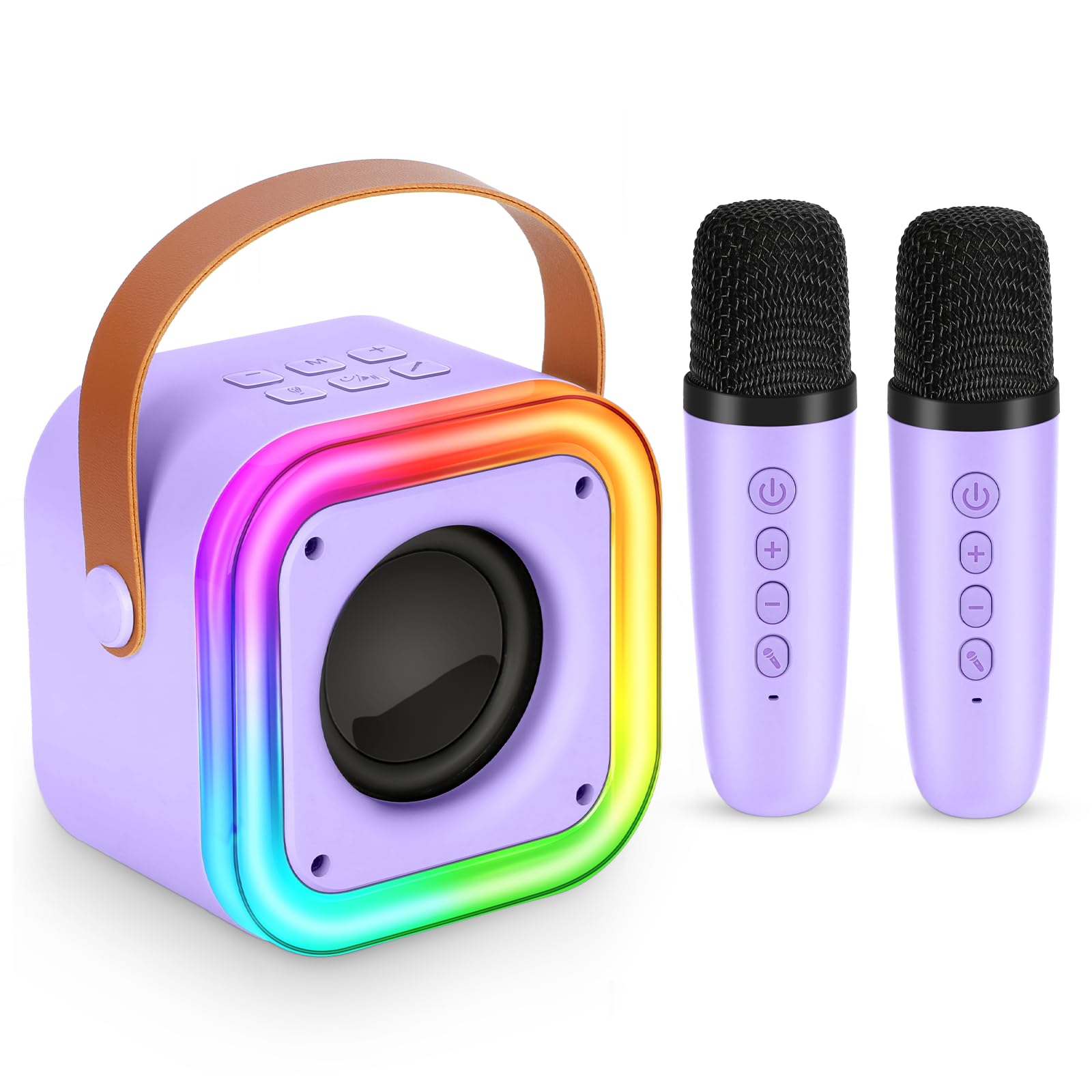 Photo 1 of Mini Karaoke Machine for Kids, Girl Toys Gifts, Kids Karaoke Wireless Microphone for 4,5,6,7,8,9,10,11,12 Years Old Boys and Girls Christmas Party Gifts Toys (Purple)