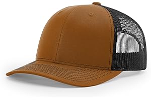 JOE'S USA Richardson 112 Trucker Hat - Premium Adjustable Snapback Hat - Structured Six Panel Richardson Blank Caps
