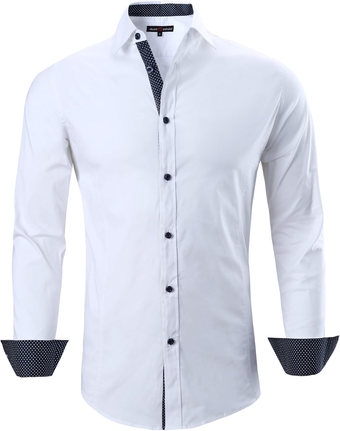 Alex Vando Mens Dress Shirts Regular Fit Long Sleeve Men Shirt at  Men’s Clothing store