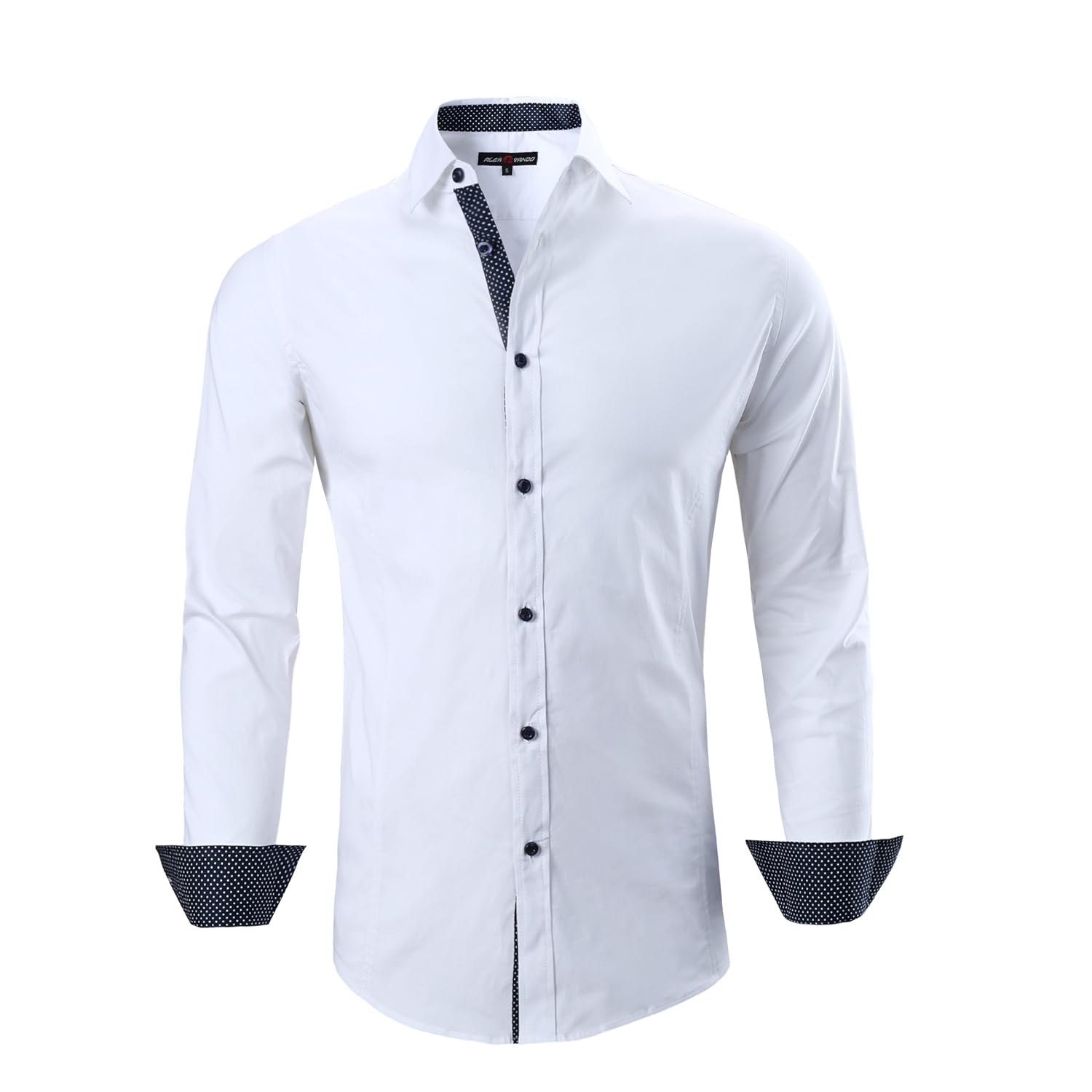 Alex Vando Mens Dress Shirts Regular Fit Long Sleeve Men Shirt eBay