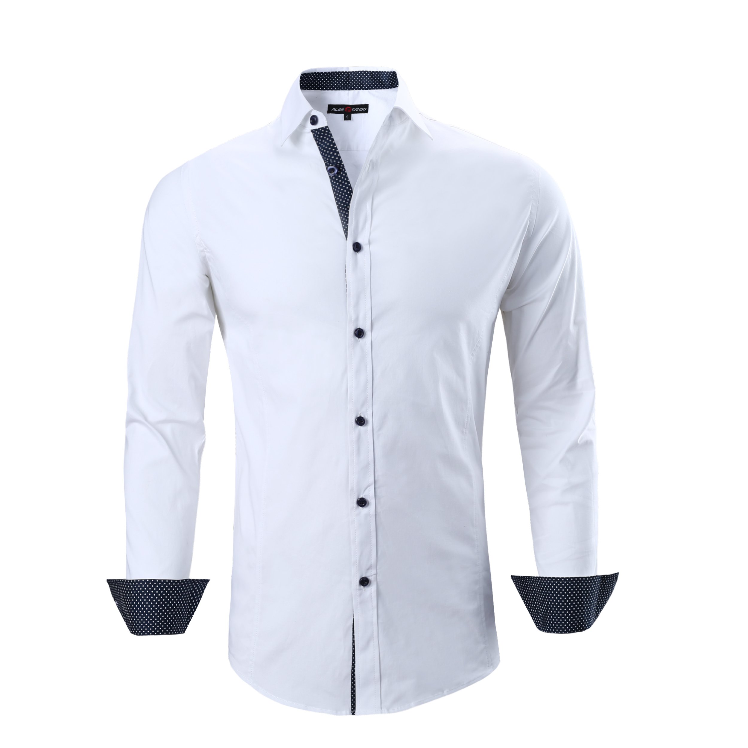 Mens Dress Shirts Regular Fit Long Sleeve Stretch Business Dress Shirts for Men