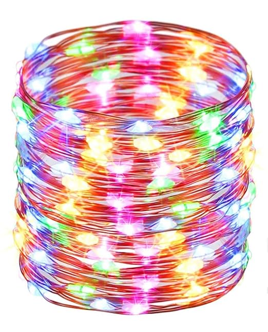 Citra Battery Operated Sliver String Light 3M 30 LED Decorative String Fairy Light Diwali Light Multi Colour