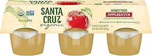 Santa Cruz Organic Apple Sauce Cups, 6 x 4oz (Pack of 1)