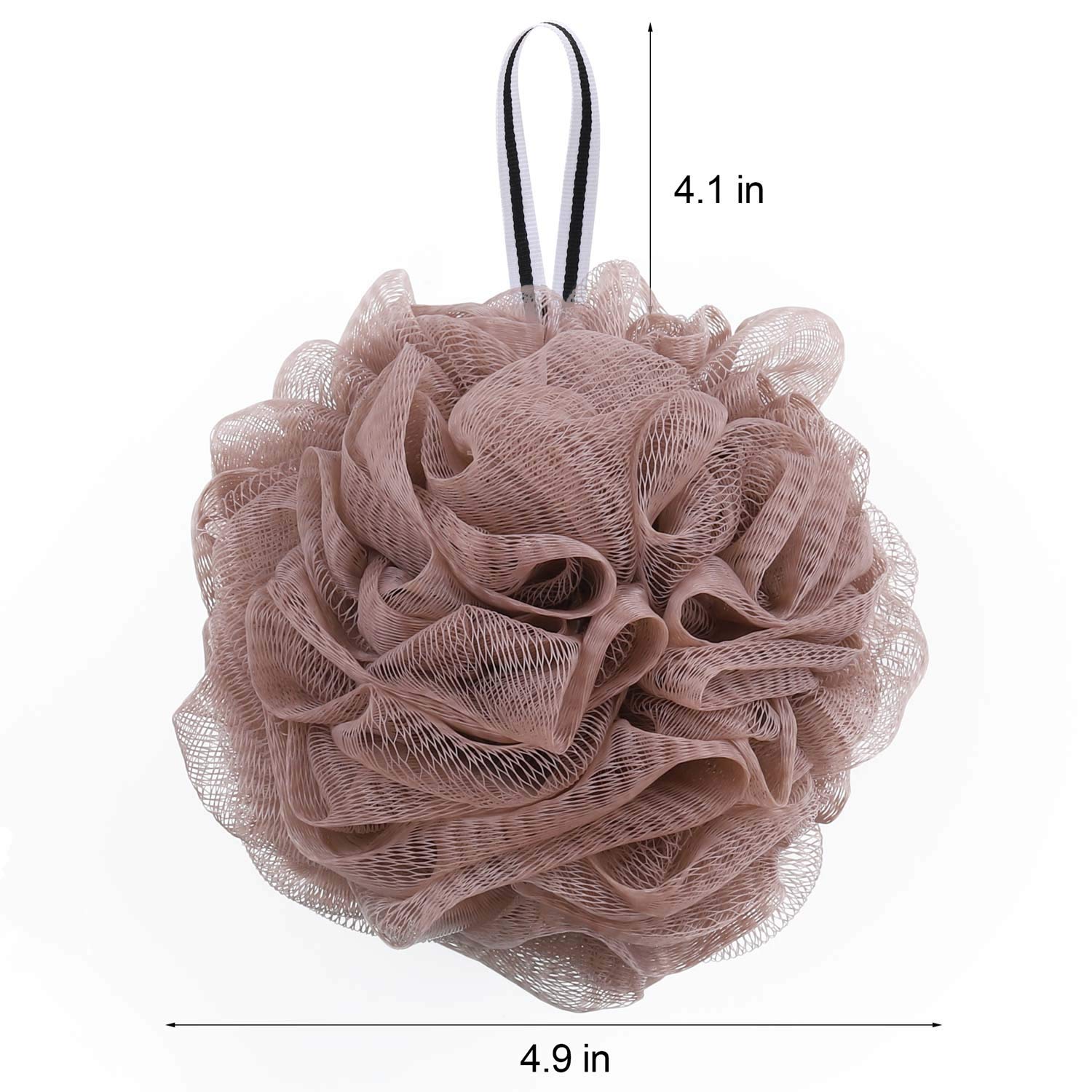 Bath Shower Loofah Sponge Pouf Body Scrubber Exfoliator (Set of 6): Beauty