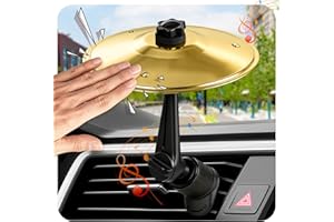 HEETIPUK 2026 Upgraded Mini Car Cymbal Air Vent Drum,Funny White Elephant & Christmas Gifts, Non-Blocking Car Crash Cymbals,Car Symbol for Men, Music Lovers, Family & Friends (Car Cymbal)