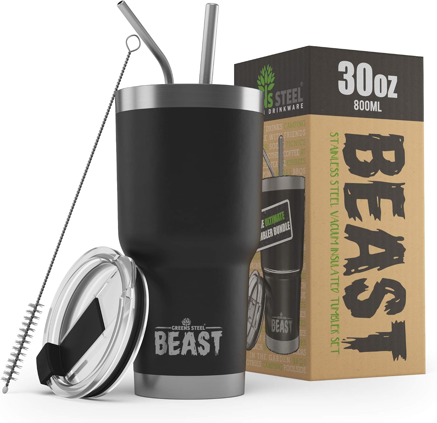 Beast Tumbler, Matte Black, 30 Ounces