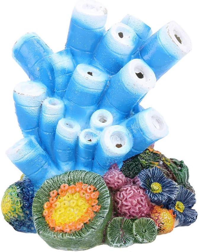 bulingbuling Aquarium Ornament Coral Decorations - Air Bubble Coral Pearly Shells Oxygen Pump Resin Crafts Aquarium Fish Tank Ornament Aquarium Accessories