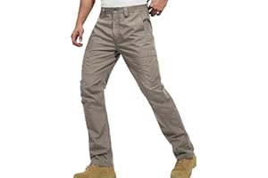 FREE SOLDIER Men's Cargo Pants Water Resistant Ripstop Tactical Pants for Men Work Pants Lightweight Outdoor Hiking Pants Men