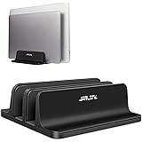 JARLINK (Upgraded Dock Version) Vertical Laptop Stand, Double Desktop Stand Adjustable Laptop Holder (up to 17.3 inches) Comp