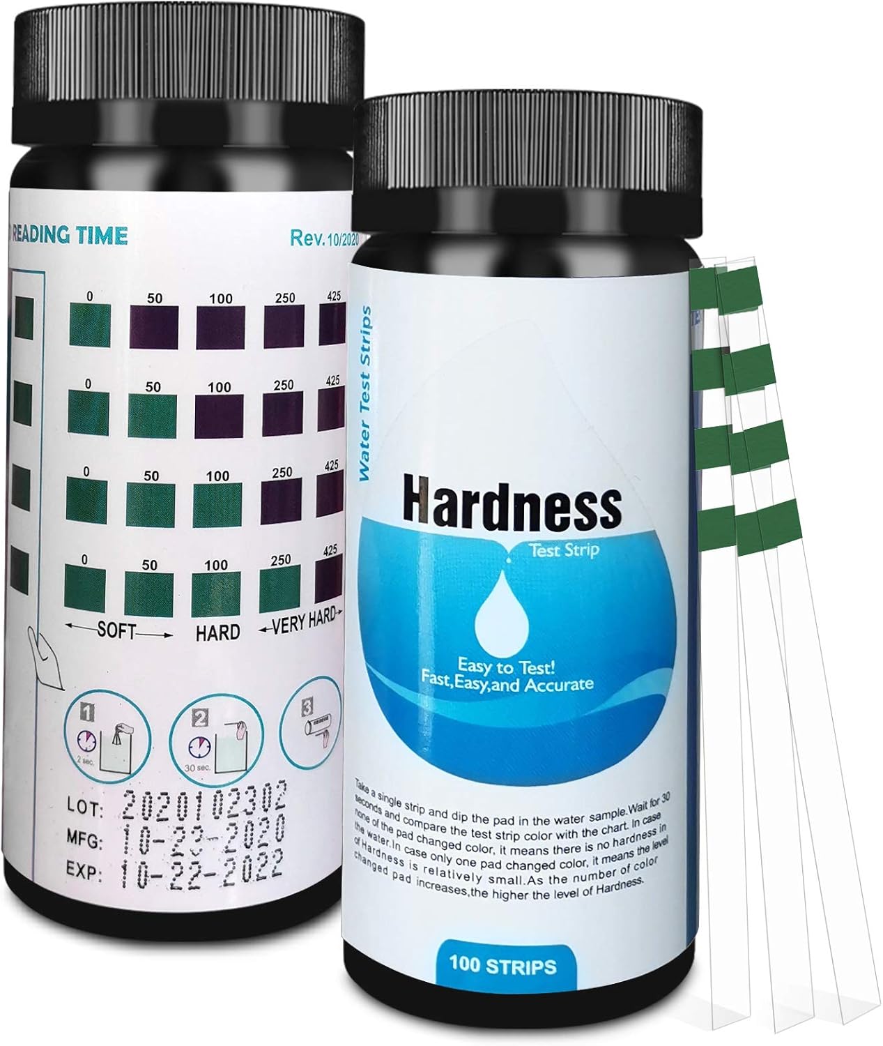 Not application Water Hardness Test Strips, 100PCS Water Hardness Test