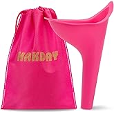 HAKDAY Female Urinal for Women, 4 PCS Portable Urination Device Pee, Pink | Funnel for Travel Camping Hiking, Outdoor Activities