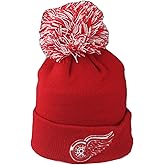 ZHATS NHL Unisex Kids NHL Officially Licensed Youth Beanie Pom Icon Team Color