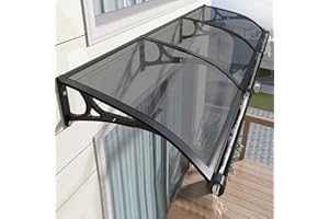 WDZDMYL Window Awning Door Canopy, Door Window Garden Canopy, Window Door Awning Canopy with Plastic Steel Bracket, Outdoor Patio Awning Canopy, Front Door Patio Canopy