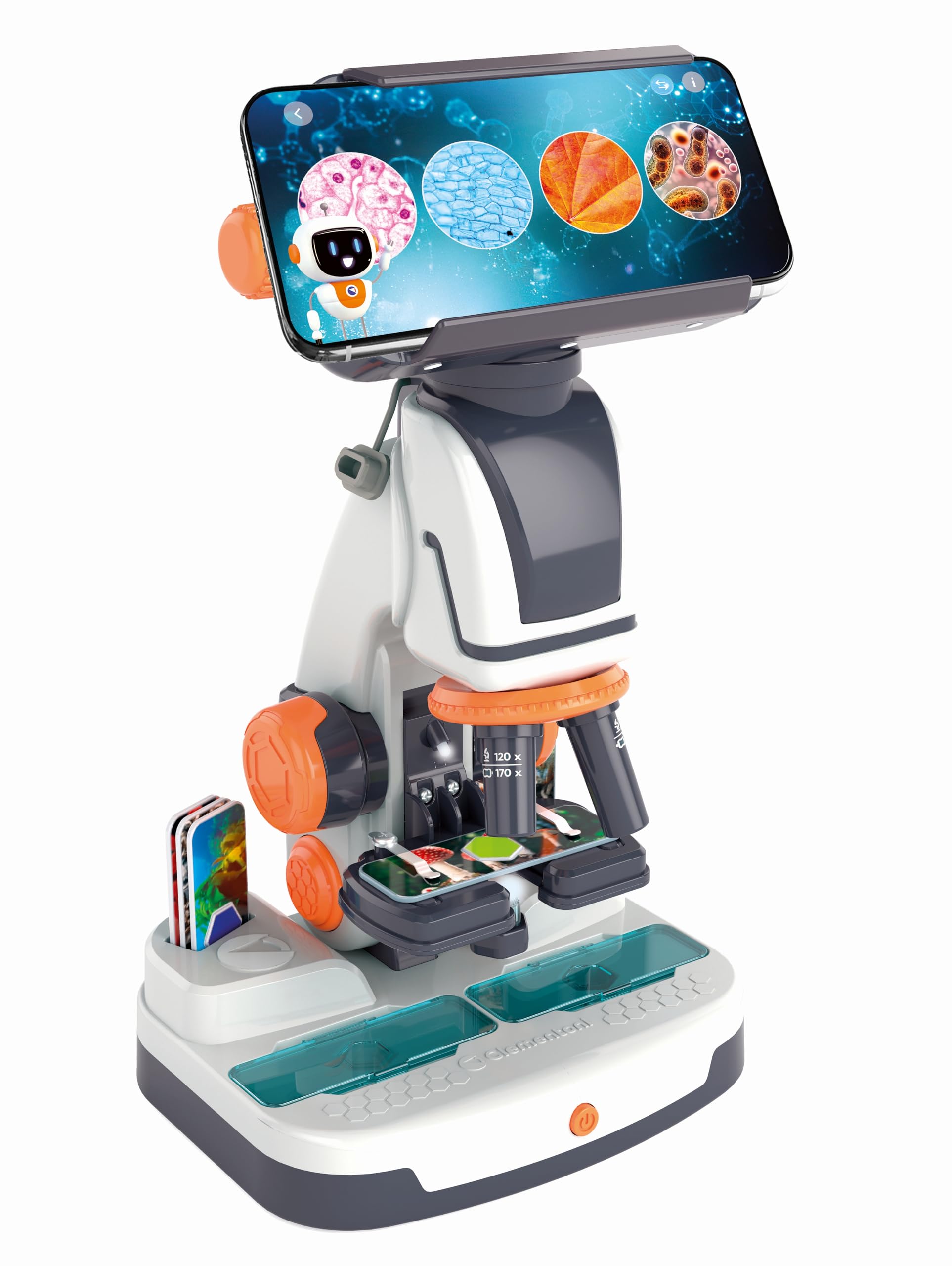 Galileo Lab Mein digitales Mikroskop - 2-in-1 Mikroskop digital & analog mit WiFi-Kamera, App & Zubehör - Für Kinder ab 8 Jahren - 59463 von Clementoni