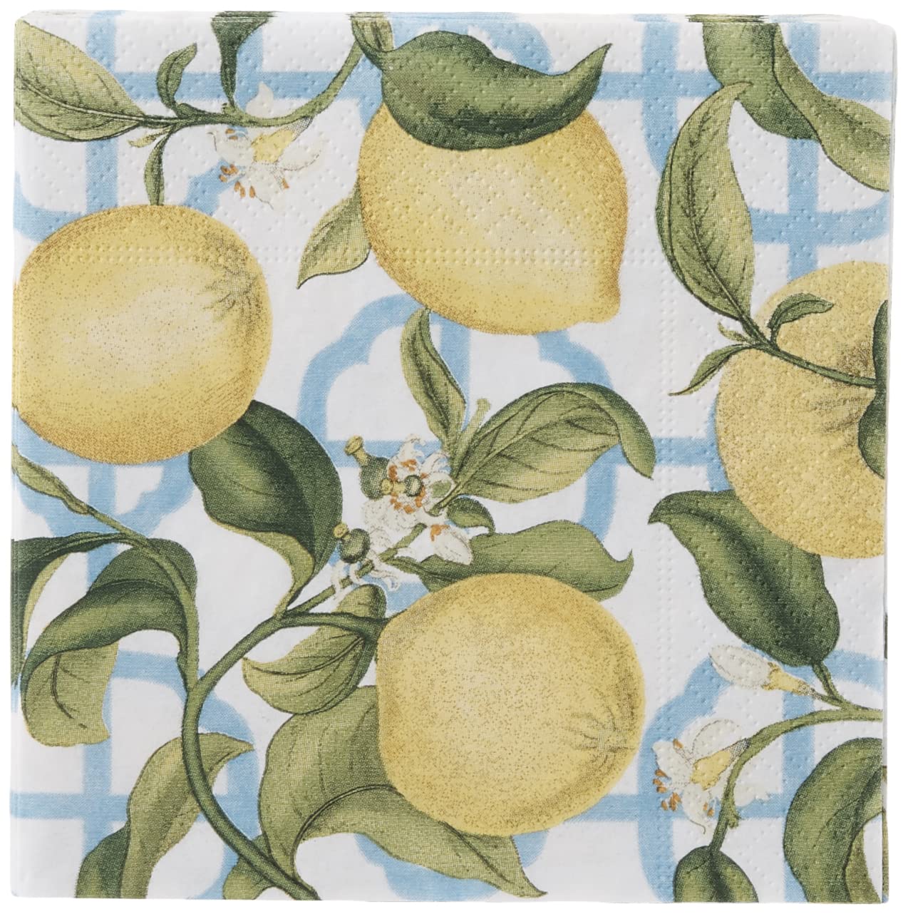 Entertaining with Caspari Seville Cocktail Napkins, Ivory, Box of 40