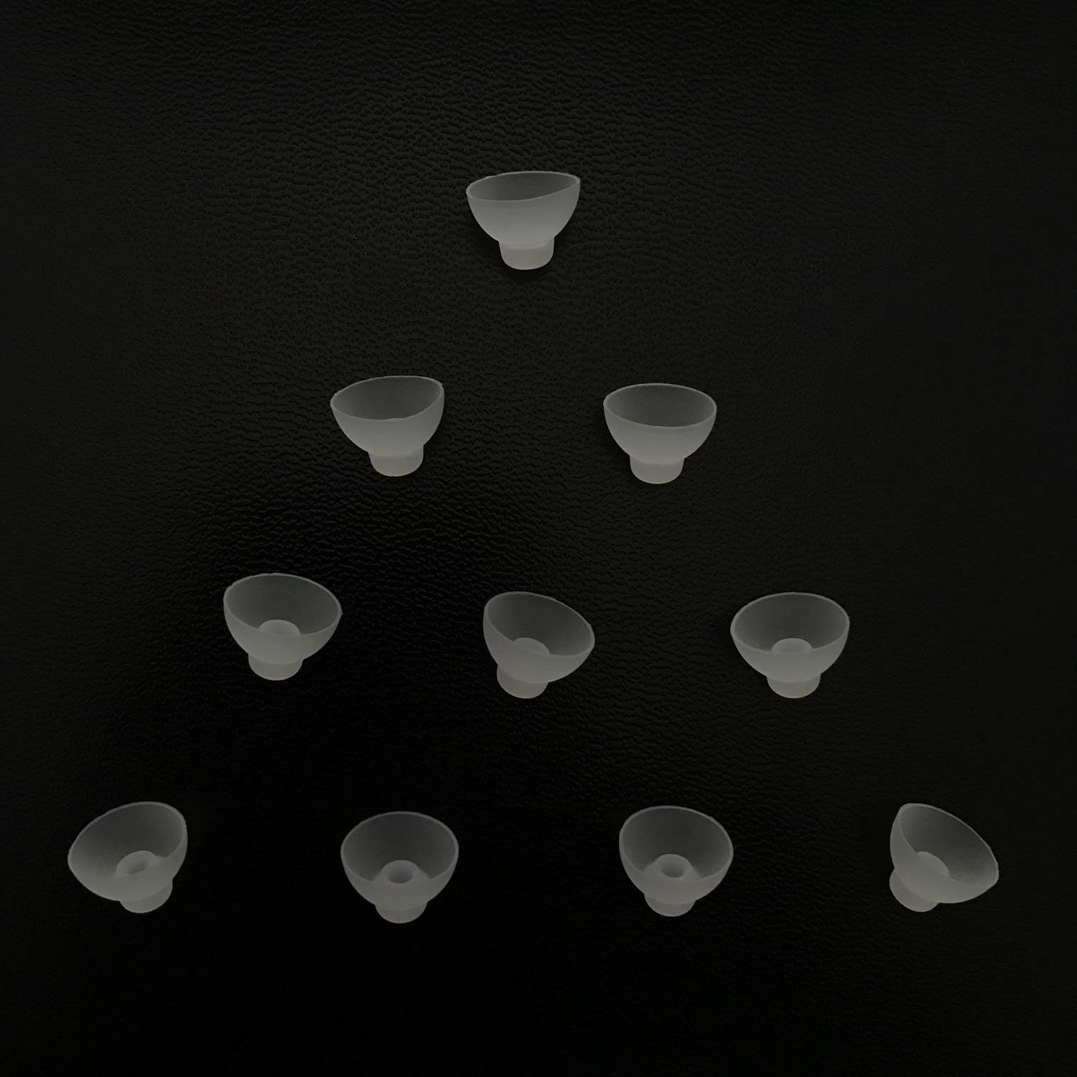 Jungle CareUmbrella Shaped Comfortable CIC/ITC/ITE Silicon Ear Tip Domes, Could Fit a Par of RIC/RITE (Receiver in The Ear Canal) Models (M * 10pcs)