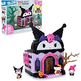 BLDR Hello Kitty and Friends Kuromi&rsquo;s Haunted House Building Set - Hello Kitty, Kuromi, &amp; My Melody Minifigures - Gift for Kids and Sanrio Fans Ages 8+, 0131