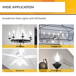 Hizashi Candelabra LED Light Bulbs, E12 LED Bulb