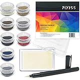 Embossing Kit, Powder, Clear Embossing Pen, Embossing Ink Pad, 8X 10ml Embossing Powders for Use with Embossing Heat Tool for