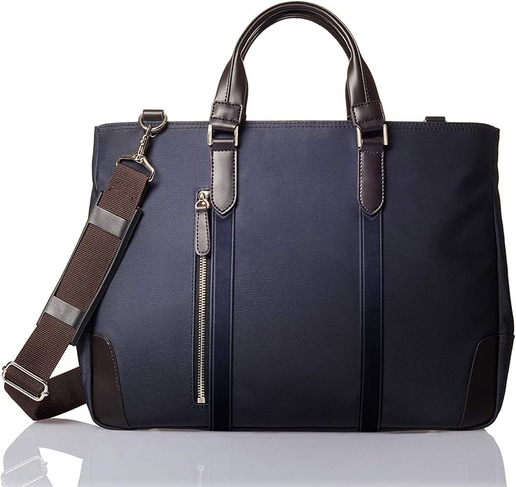 [グレヴィオ] 一流の鞄職人が作る ビジネスバッグ ビジネストートバッグ トートバッグ 大容量 自立 メンズ B4 ネイビー