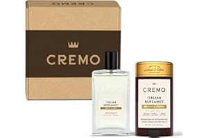 Cremo Mens Cologne Gift Set, Italian Bergamot – Includes Cremo Cologne & Antiperspirant Deodorant | Mens Gifts, Perfume for Men, Deodorant Men, Gifts for Him, Full Size