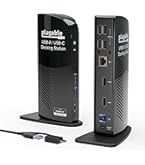 その他 plugable USB-C 4K DOCKING STATION Plugable USB-C Docking Station, 4K Triple Monitors, 100W
