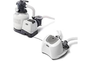 Intex 2100 GPH Pool Sand Filter Pump w/Krystal Clear Saltwater System