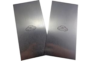 Crown Hand Tools Sheffield UK Steel 2 Piece Rectangular 2 1/2" x 5" Cabinet Scraper Set 375