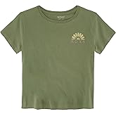 Roxy Girls Short Sleeve Boyfriend Fit Logo Tee, Crew Neck Graphic T-Shirt, Soft & Comfortable