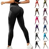 eguiwyn Anti Cellulite Compression 3D Leggings Women Butt Lifting Tummy Control with Resistance Bands Gym Yoga Pants