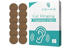 TOPICY Tinnitus Relief for Ringing Ears, Natural Herbal Formulation Tinnitus Treatment Patches for Hearing Loss & Eār_āche Relieves, Improves Hearing & Boost Blood, 12 PCS