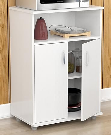 Amazon Com Inval Stationary Kitchen Carts Laricina White