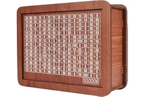 Cash Vault Money Bank Box 5000/10000 EUR/GBP Wooden Cash Saver Saving Box with Counter for Adults Kids