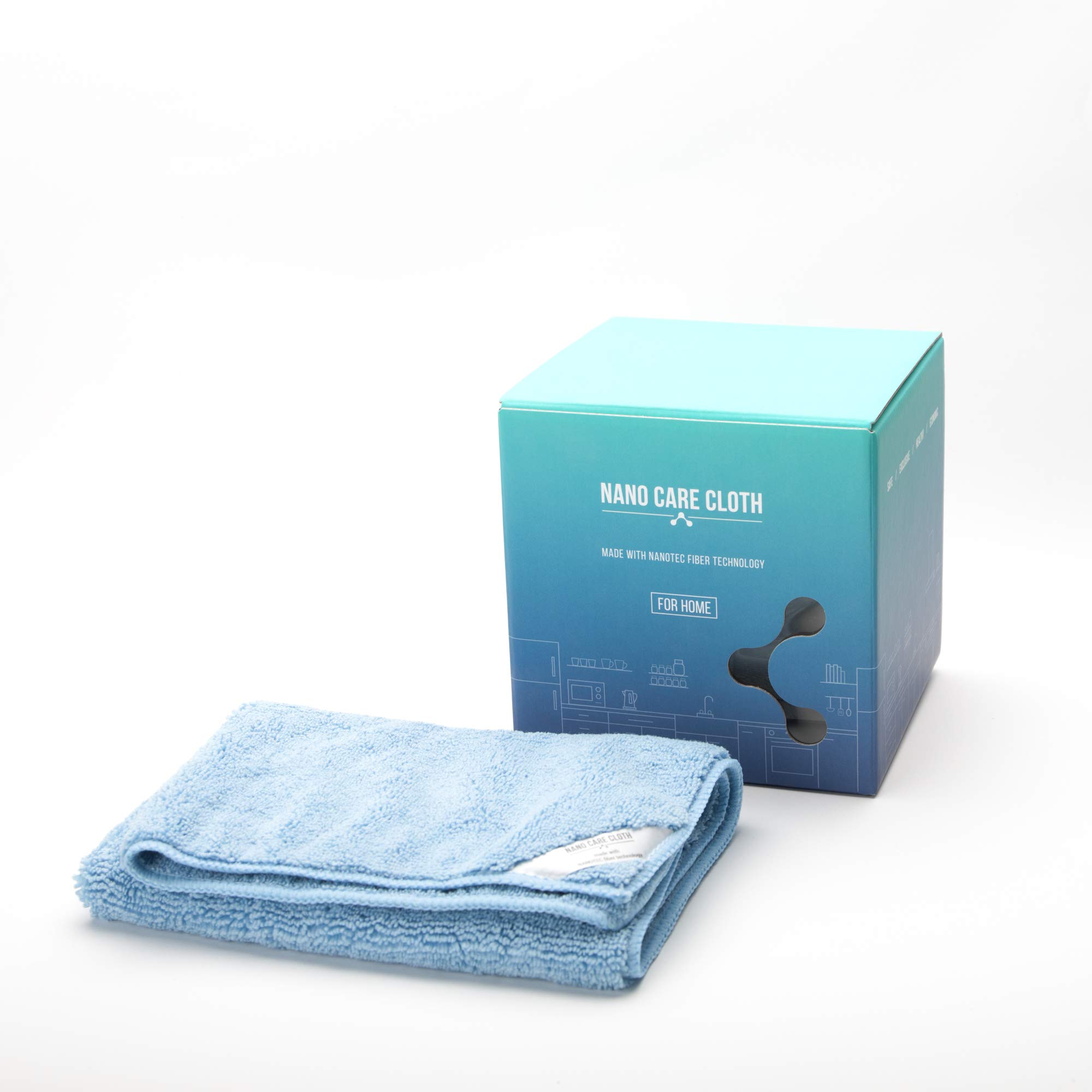 NanoCare Nano Towels (4 towels) Amazing Eco Fabric That Cleans Virtually Any Surface With Only Water. No More Paper Towels Save Money, Clean Faster, Easier Antibacterial Microfibre Cleaning Cloth