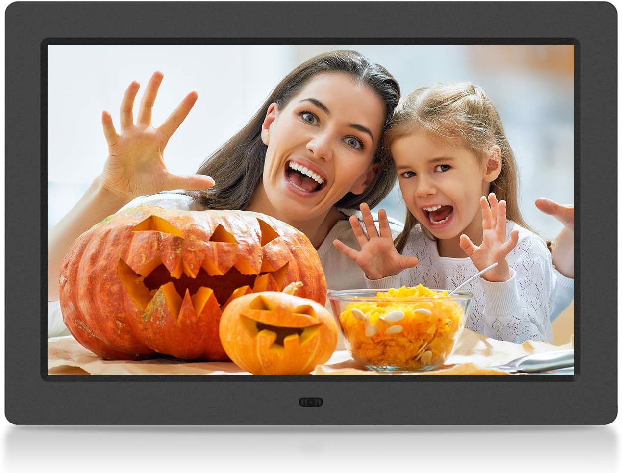 Digital Picture Frame 10.1 Inch Electronic Photo Frames – Vucatimes F10 1280 x 800 HD Display Remote Control Auto Power On and Off Music Video Calendar Support USB SD Card– Black : Electronics