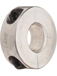 Jeremywell 3/8" Bore Stainless Steel Set Screw Shaft Collar – 3/4" OD, 3/8" Width (4-Pack)
