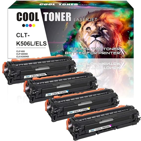 Cool Toner 4 Pack Kompatibel für Samsung CLT-C506L CLT-K506L CLT-Y506L CLT-M506L für Samsung CLX 6260FR 6260ND 6260FD CLX-626