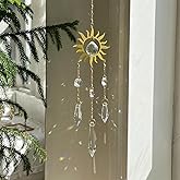 Brezalysia Crystal Suncatcher Prism for Window Hanging Celestial Sun Catchers Rainbow Maker Indoor Sparkling