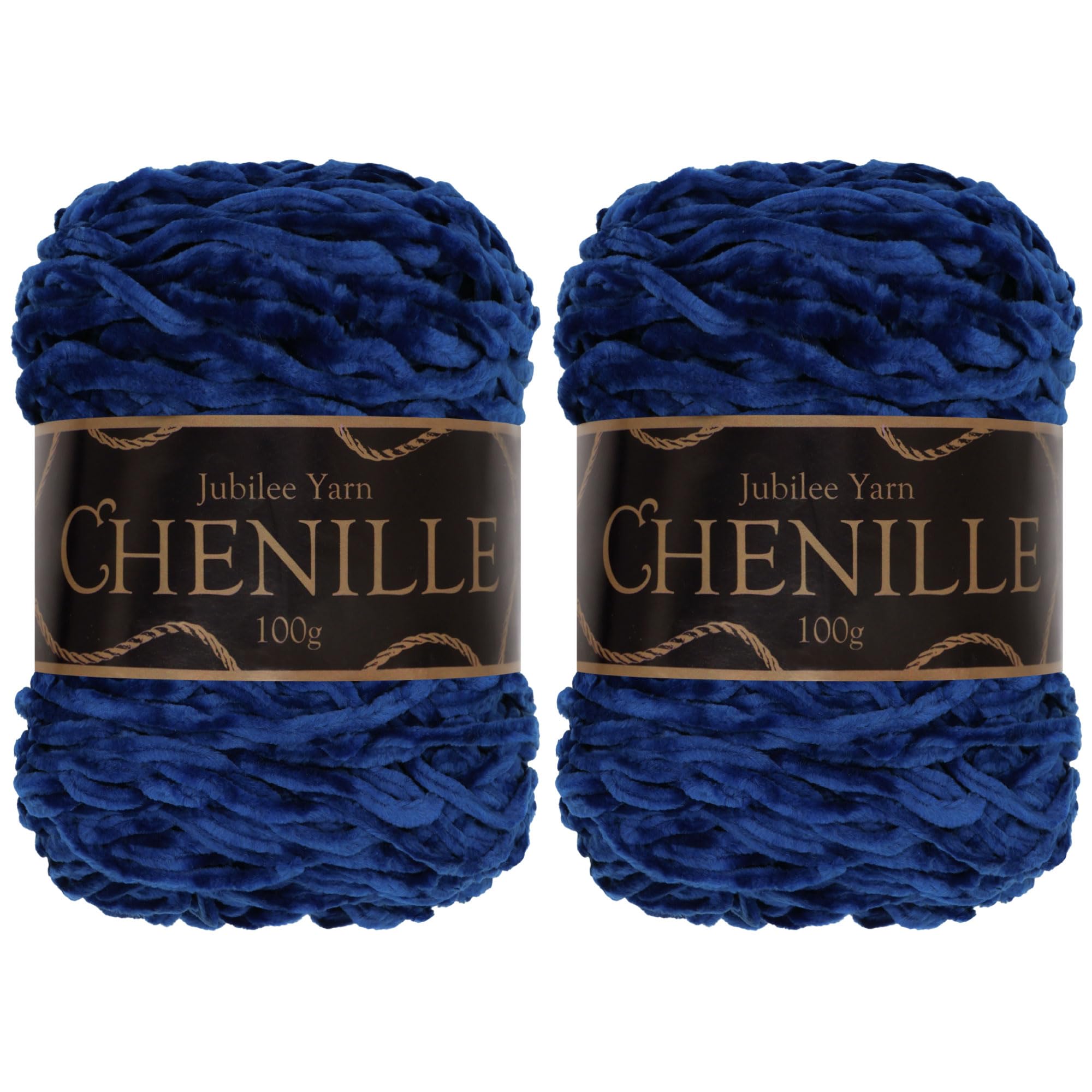 JubileeYarn Chenille Yarn - Worsted Weight - 100g/cake - Lolite - 2 Cakes