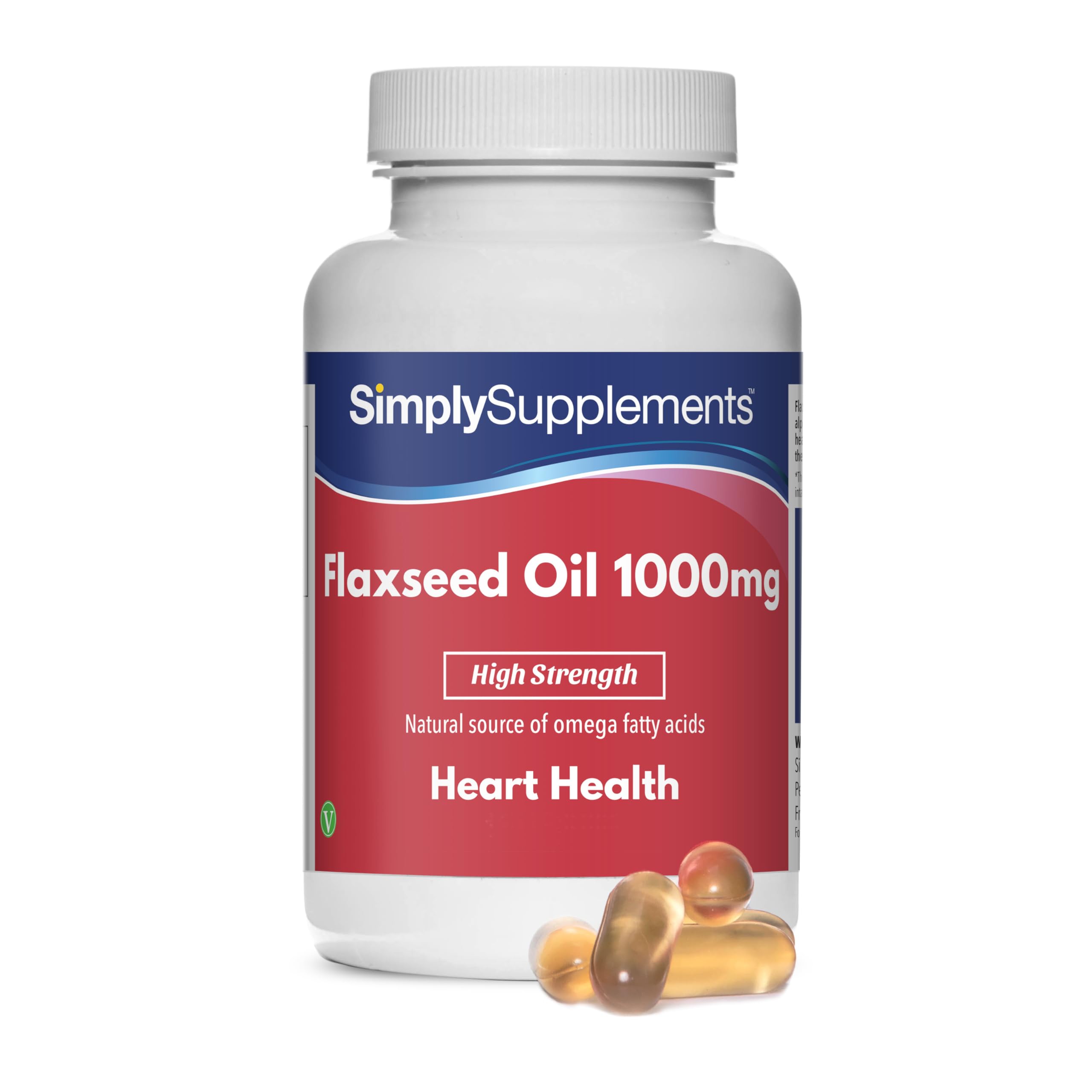 Flaxseed Oil 1000mg | Supports Normal Cholesterol Levels | ALA Supplement for Omega 3 | Vegan-Friendly | 120 Softgels = 40 Days’ Supply | Made in the UK in Accordance with GMP Standards.