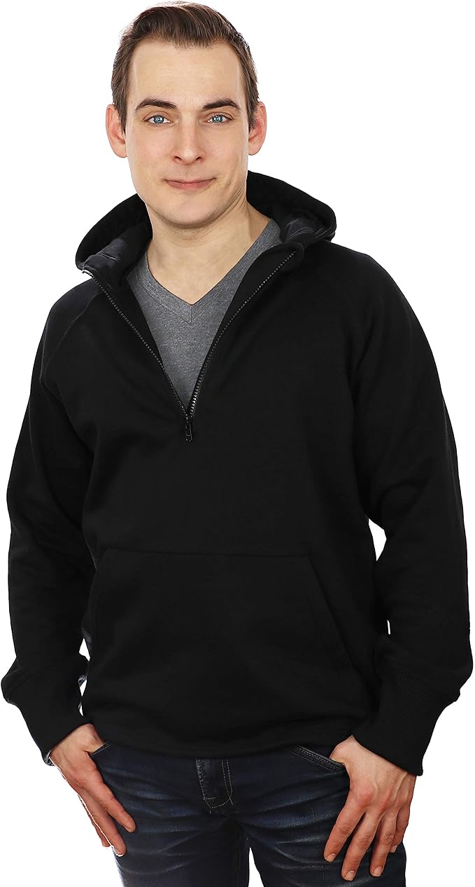 GEO360 Men’s 100 Cotton Fleece Heavyweight Pullover Hoodie Sweatshirt
