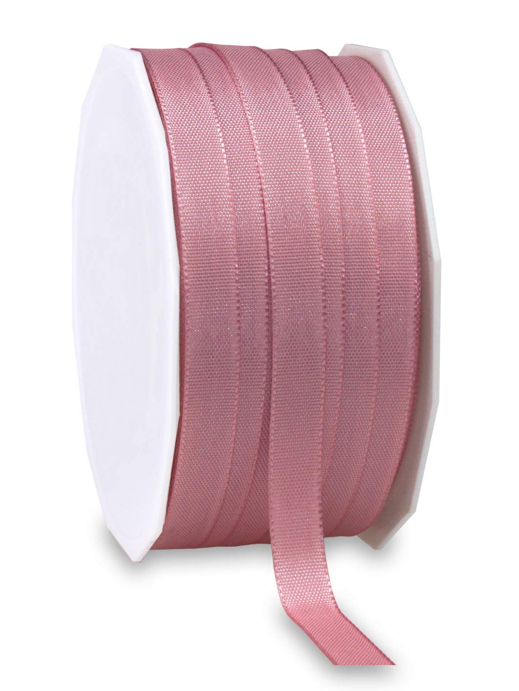 Präsent - Europa Taffeta Ribbon Old Pink 10 mm Width, 50 m Length — image 1