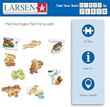 Larsen K51 Switzerland Physical Map Jigsaw Puzzle 75 Pcs Animals Multilingual view 3
