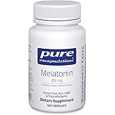 Pure Encapsulations Melatonin 20 mg - Not Intended for Sleep Support - for Immune System & Healthy Cells - 99.5% Purity Melatonin - Gluten Free & Non-GMO - 180 Capsules