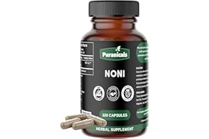 Puranicals Noni Premium 320 Capsules Non-GMO and Gluten Free | Herbal Supplement | 900 mg Per Serving | Made with Herb Noni Fruit Powder