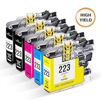 Mycartridge 5 kompatibel Brother LC223 Druckerpatronen für Brother MFC-J5320DW MFC-J480DW MFC-J880DW MFC-J4420DW MFC-J5625DW 
