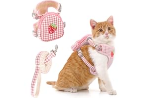 HACRAHO Pet Backpack Harness with Leash Set, 1 Pack Puppy Dog Back Pack Saddle Bags with Leash Adjustable Dog Harness Backpac