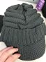 Men's & Women's Thick Fleece Lined Newsboy Cap - Knit Slouch Beanie Hat With Visor For Winter